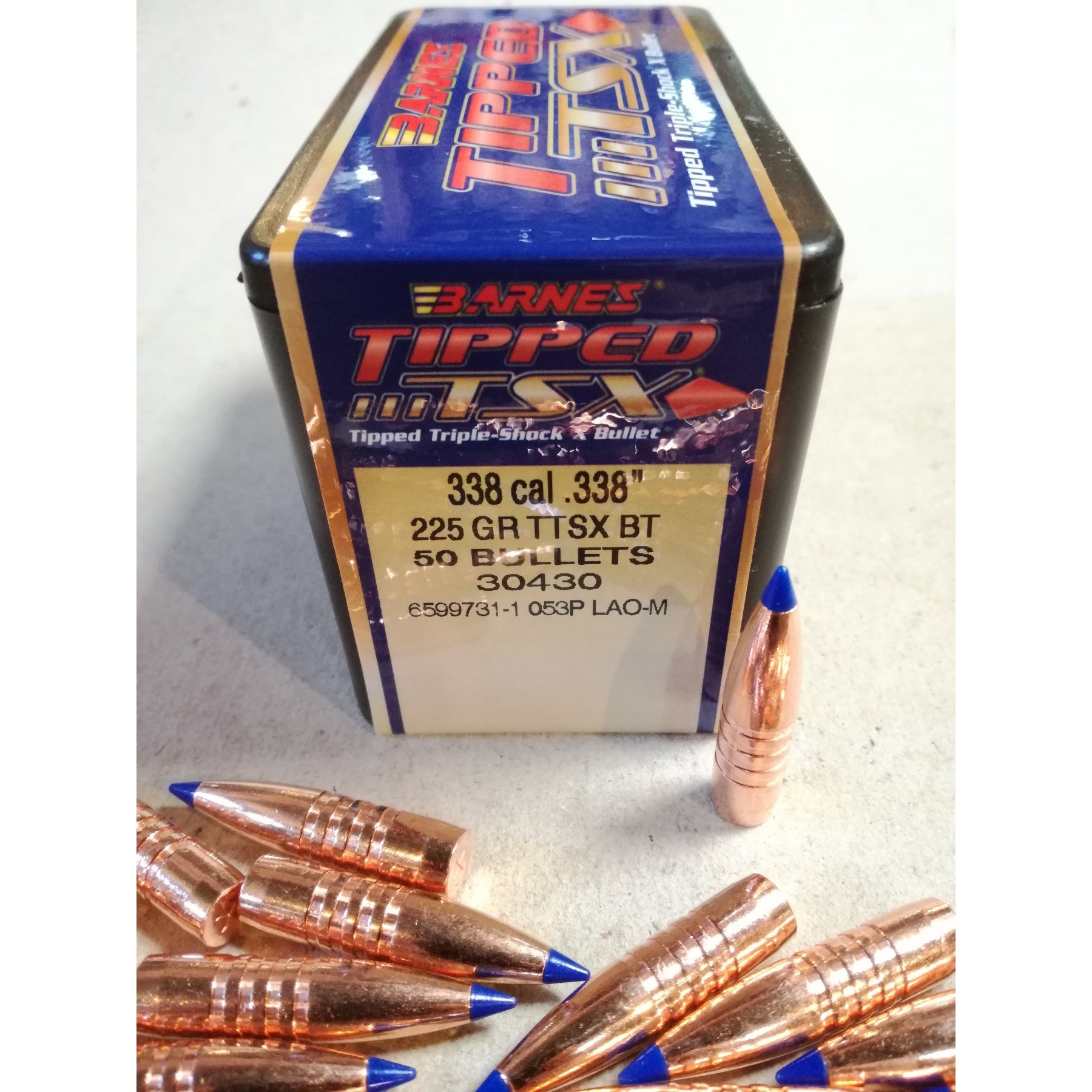 Puntas Barnes Cal. 338 - 225gn TTSX BT - B30430 - Tirito